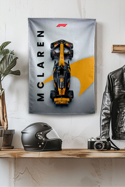 Vagonik F1 Themed Mclaren Wall Covering Rug Sq Tapestry Formula 1