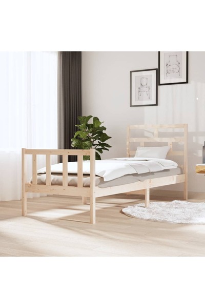 Concept Σκελετός κρεβατιού Μικρό Μονό 2FT6, 75x190 εκ., μασίφ ξύλο πεύκου