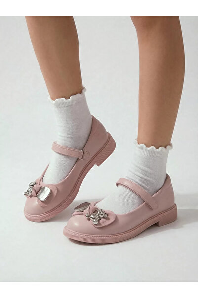 Zaira Pantofi fete roz din piele ecologica Alina2 #24637 - 30