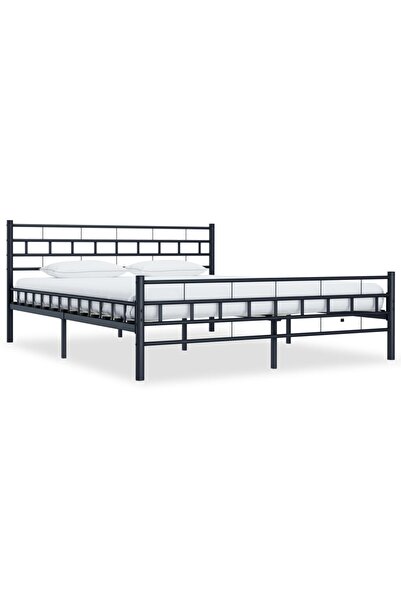 Concept Σκελετός κρεβατιού, μαύρος, 140 x 200 cm, χάλυβας