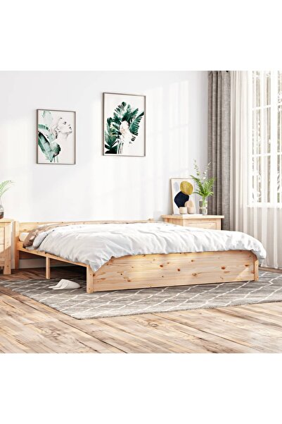 Concept Cadru de pat, 200x200 cm, lemn masiv