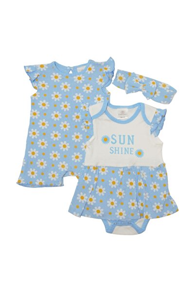 Bambimici Printed Bodysuit Short Sleeve 2-Piece, 3M to 12M