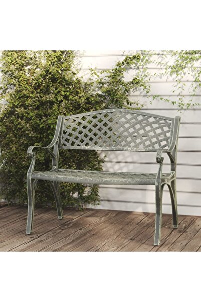 Concept Παγκάκι κήπου, πράσινο, 102 cm, χυτό αλουμίνιο