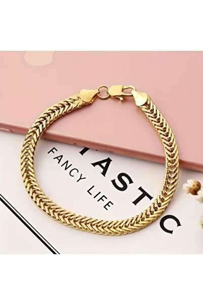 OEM "Golden Touch" stainless steel bracelet plated with 18K gold - Fine elega...