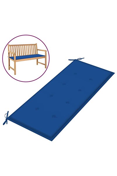 Concept Възглавница за градинска пейка, кралско синьо, 120x50x3 см, текстил
