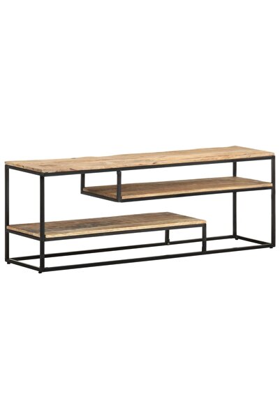 Concept Comodă TV, 130 x 30 x 45 cm, lemn de mango nefinisat