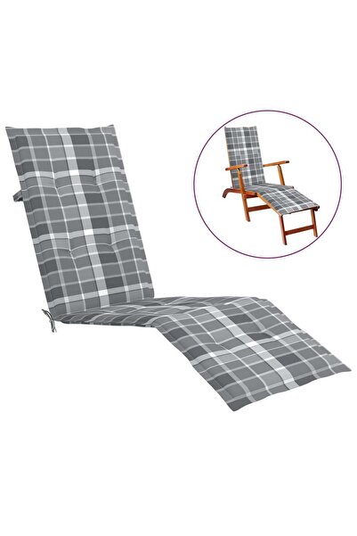 Concept Μαξιλάρι Μαξιλάρι , γκρι καρό (75+105) x 50 x 3 εκ.