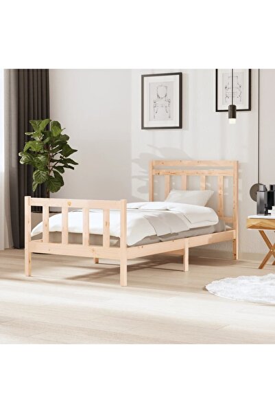 Concept Σκελετός κρεβατιού, 100x200 εκ., μασίφ ξύλο