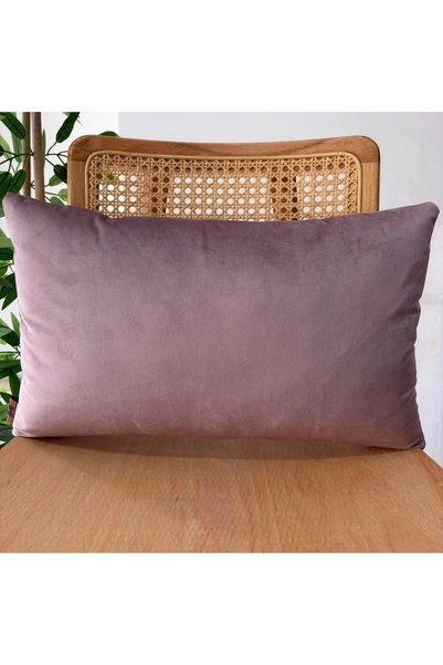 Elanora Home Luxury Soft Velvet Light Lilac Cushion Cover, Soft Textured, Stylish & Modern