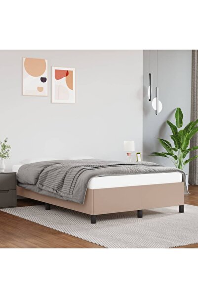 Concept Σκελετός κρεβατιού, καπουτσίνο, 120x200 cm, οικολογικό Δερμάτινο