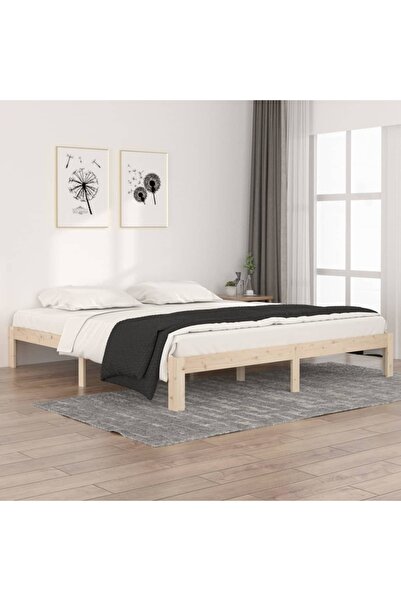 Concept Cadru de pat Super King 6FT, 180x200 cm, lemn masiv