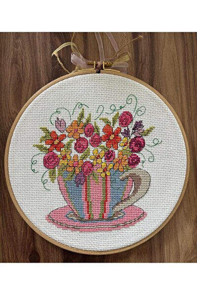 Handmade Kanaviçe el işi kasnaklı tablo