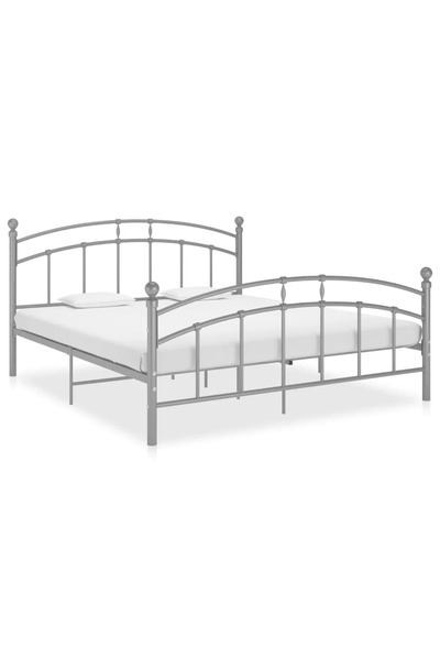 Concept Σκελετός κρεβατιού, γκρι, 180x200 εκ., μεταλλικός