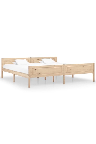 Concept Σκελετός κρεβατιού, 200x200 εκ., μασίφ ξύλο πεύκου