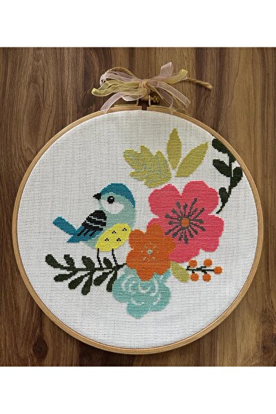 Handmade Tablou cu rame pentru lucrări manuale de broderie în cruce.