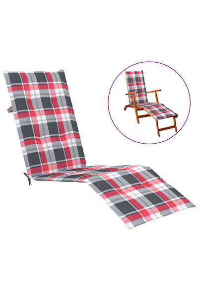 Concept Μαξιλάρι Μαξιλάρι , κόκκινο καρό, (75+105) x 50 x 3 εκ.