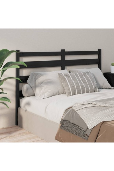 Concept Κομοδίνο, μαύρο, 186x4x100 cm, μασίφ ξύλο πεύκου