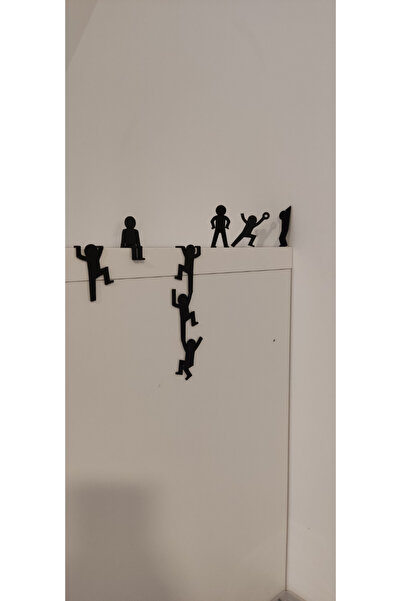 EAE DESİGN STUDİO Kapı Köşesi süsü İnsan figürü -Ayna Süsü - Masa süsü 8 Parç...