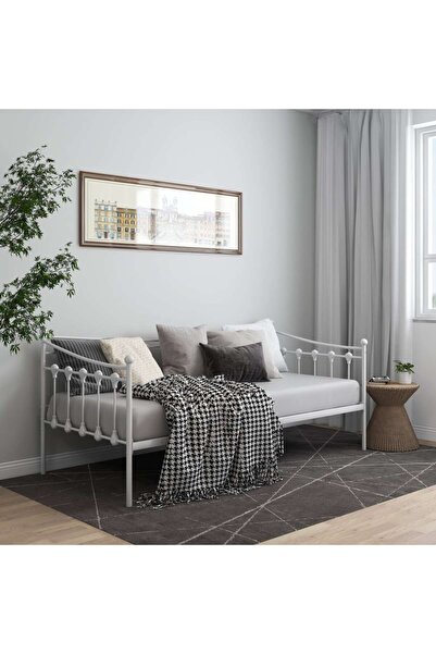 Concept Σκελετός καναπέ-κρεβάτι, λευκό, 90x200 cm, μεταλλικός