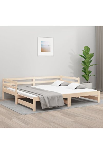 Concept Επεκτεινόμενο ανάκλιντρο, 2x(90x190) εκ., μασίφ ξύλο πεύκου