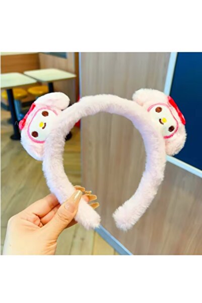 SANRIO Ear Plush Hairband for Girls – Cute Kawaii Cartoon Headband