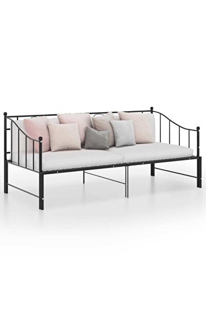 Concept Σκελετός καναπέ-κρεβάτι, μαύρος, 90x200 cm, μεταλλικός