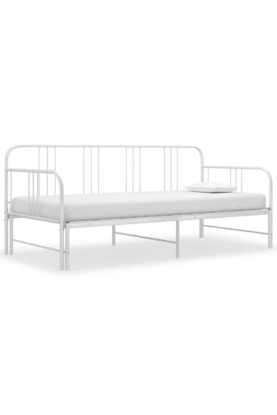 Concept Σκελετός καναπέ-κρεβάτι, λευκό, 90 x 200 εκ., μεταλλικός