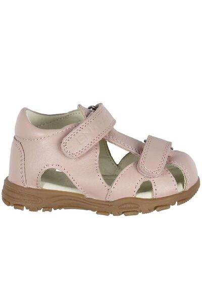 EN FANT Uranus Light Rose 22 - Leather Sandals with velcro closure for childr...