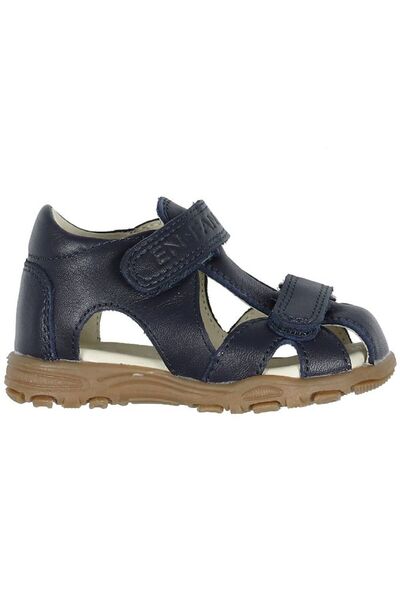 EN FANT Uranus Navy 24 - Sandale din piele cu inchidere velcro pentru copii -
