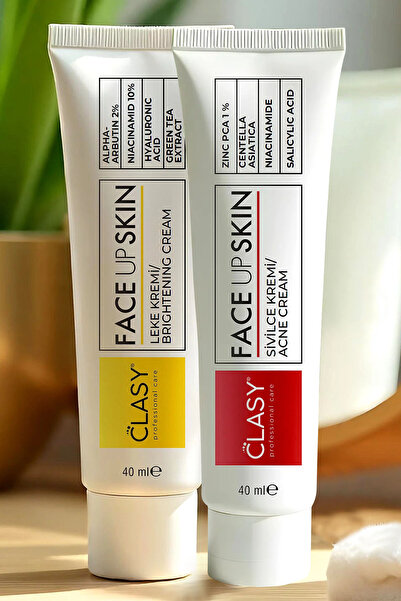 Clasy Care Face Up Skin Kremi, Izi Ve 40ml Aydınlatıcı Leke Kremi, Leke Karşı...