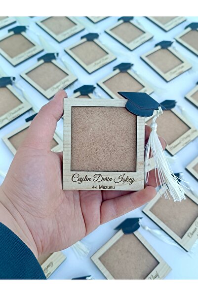 şeyma lazer Mezuniyet Kişiye Özel Fotoğraf Magneti 3 Adet