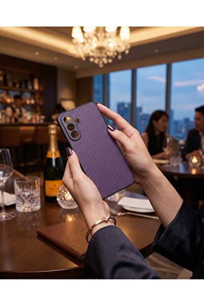 TechTrove حافظة من السيليكون الفاخرة باللون الأزرق الداكن غير اللامع من ألياف...