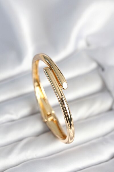 Inure Jewelry Brass Gold Color Women's Handcuff Bracelet