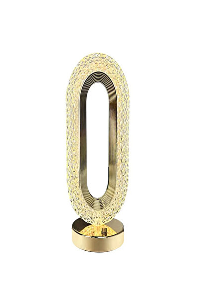 iTin Veioză de Noptieră cu Abajur Cristal Acril & ABS, 5W, 3000mAh, Tactilă c...