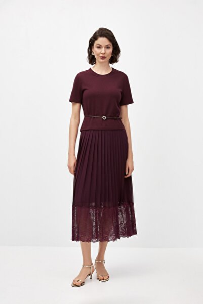 shnwomen Dantelli Pilise Elbise