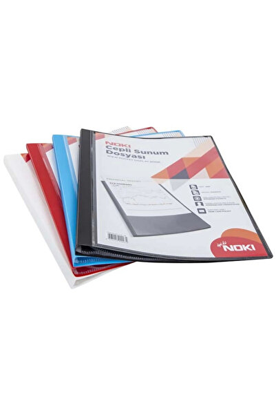 Noki Noki̇ 64110-N Presentation Folder with Pocket A4 Red 10Lu
