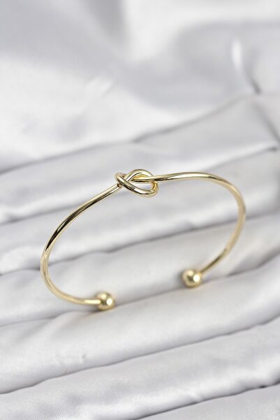 Inure Jewelry Knot Model Brass Gold Color Women's Bracelet