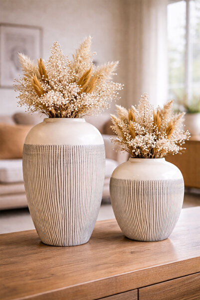 Hmydesign Handmade Dekoratif Seramik Vazo - Belinches