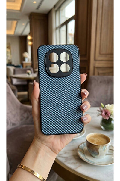 TechTrove Carbon Fiber D Textured Matte Navy Blue Premium Silicone Case Compa...