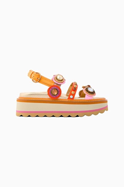 Kurt Geiger Octavia Slingback Platform %100 Deri Modern, Kadın Topuklu Sandalet