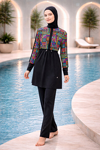 YUYİ Adasea Quick Drying Sports Lycra Moyo Fabric Women's Tight Swimwear