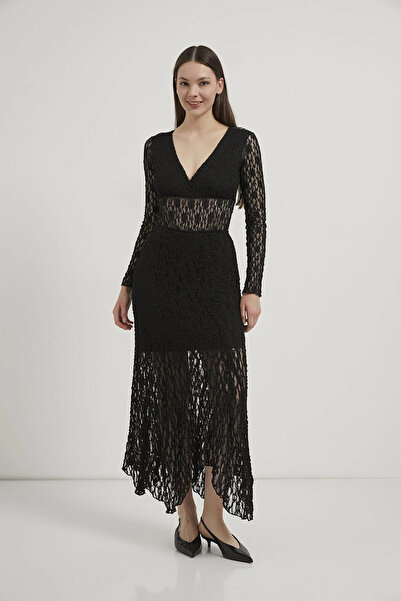 ASEDE Mini Lined Long Da Lace Name Skirt