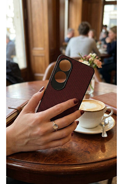 TechTrove Carbon Fiber D Textured Matte Dark Blue Premium Silicone Case Compa...