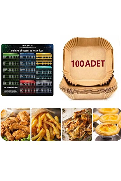 Genel Markalar Airfryer Pişirme Kağıdı 100 adet fritöz pişirme kağıdı,Fritöz ...
