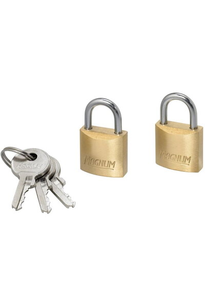 Master Lock Universal padlock MAG20EURT, body 20mm, key, set of 2 pcs.