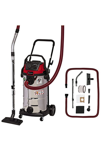 Einhell TE-VC 2340 SACL, wet/dry vacuum cleaner (burgundy red/stainless steel)