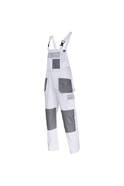 Lahti Pro Medium-thick Cotton work overalls / white - 3xl/60