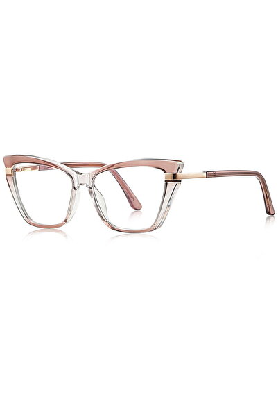 Techsuit Computer Glasses, F, Rectangular - Reflex PC (2271) - Sheer/Brown