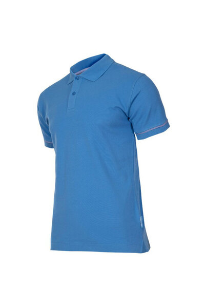 Lahti Pro Cotton polo Cotton / turquoise - s