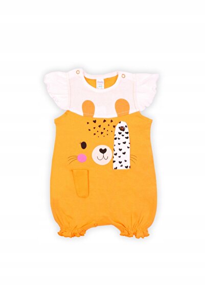 Mod Kids Modkids Orange Children's Jumpsuit, Cotton, 74, 6-9 Months, Shoulder...